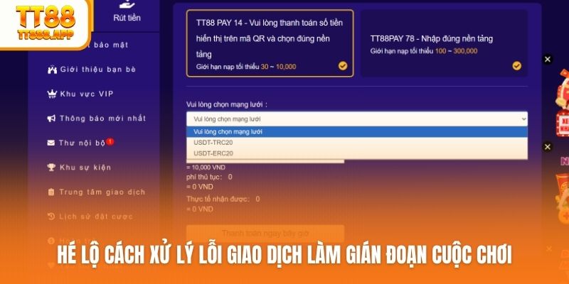 Hé lộ cách xử lý lỗi giao dịch làm gián đoạn cuộc chơi